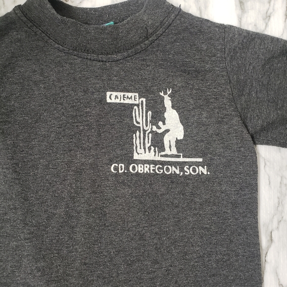 💕 Laustel Gray Graphic Tee from Sonora Mexico Small - Picture 5 of 7